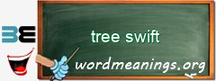 WordMeaning blackboard for tree swift